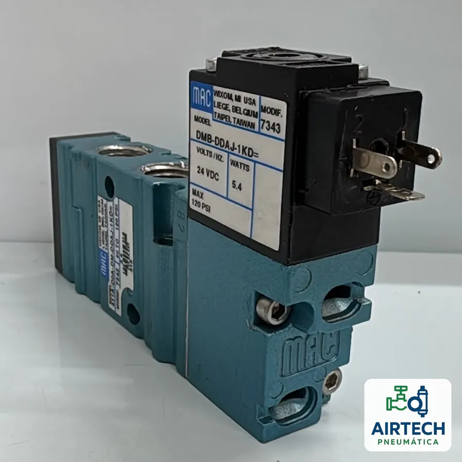 Foto 2 de Válvula solenoide MAC 411A 5/2 vias 24 VDC